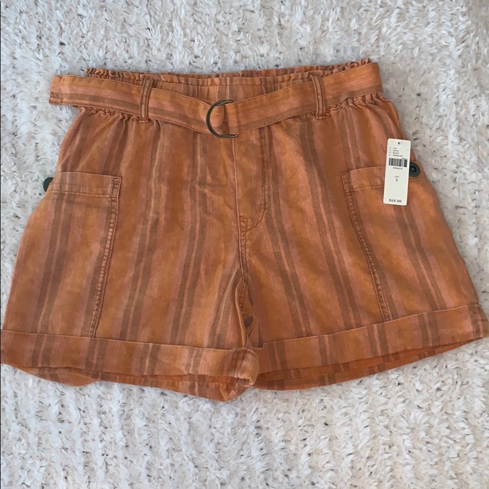 🧡🍊🤎Anthropologie Hei Hei Shorts Orange NWT Small